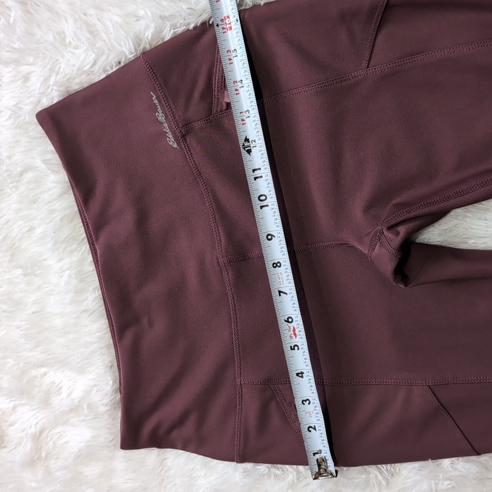 Eddie Bauer Rose Pink High Rise Trail Tight Leggings w/ Zipper Pockets Small - Picture 13 of 15